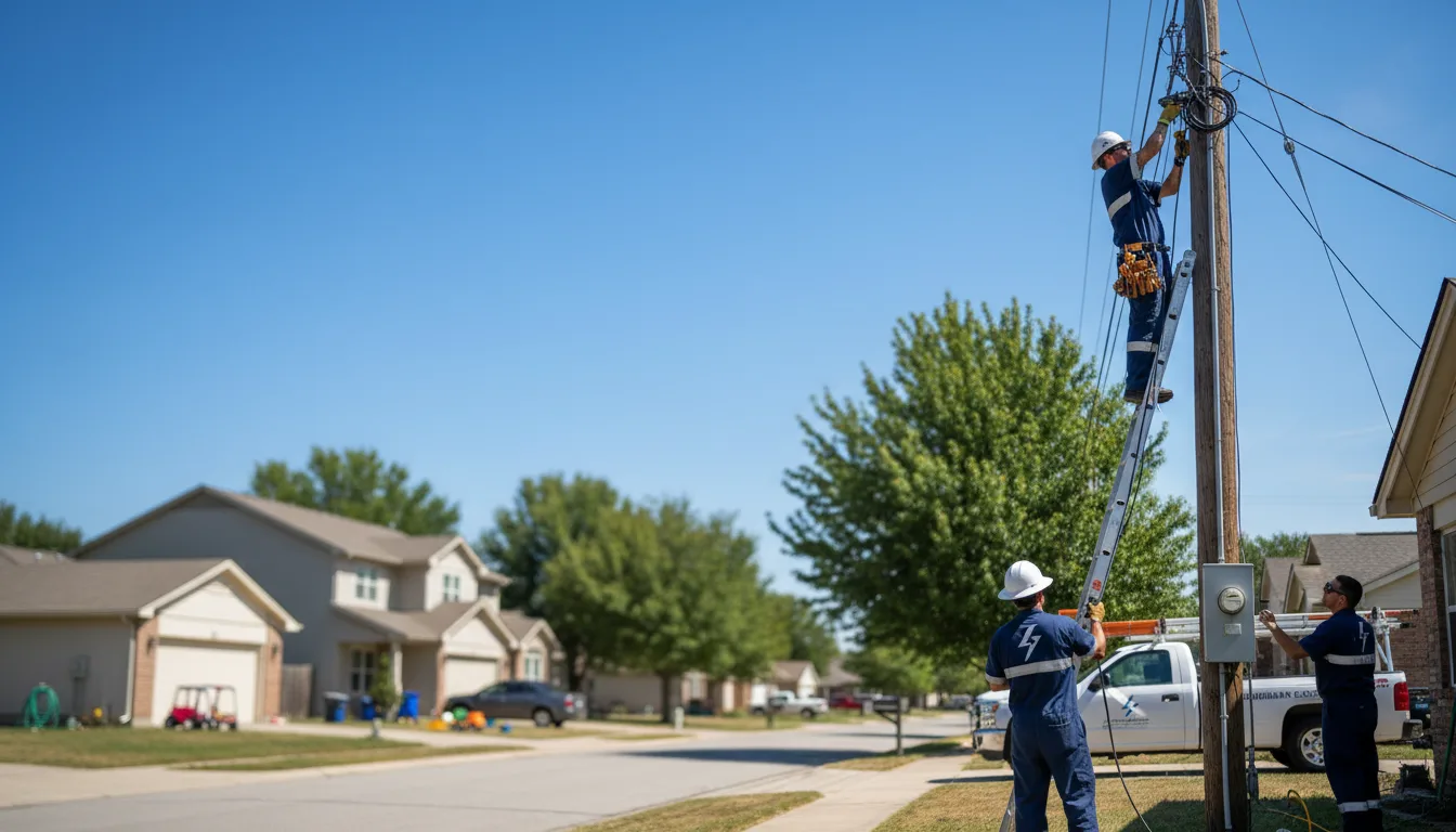 Residential electrician providing installation services in Bailey, MI